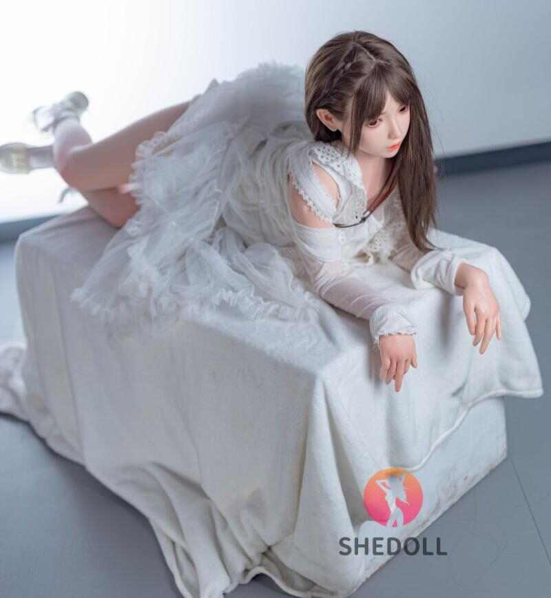 SHEDOLL 檸檬 148cm | D罩杯 | 透视蕾丝裙装 | 白皙精致娇小 | 植毛/加热功能/可动关节 | 纯欲女友